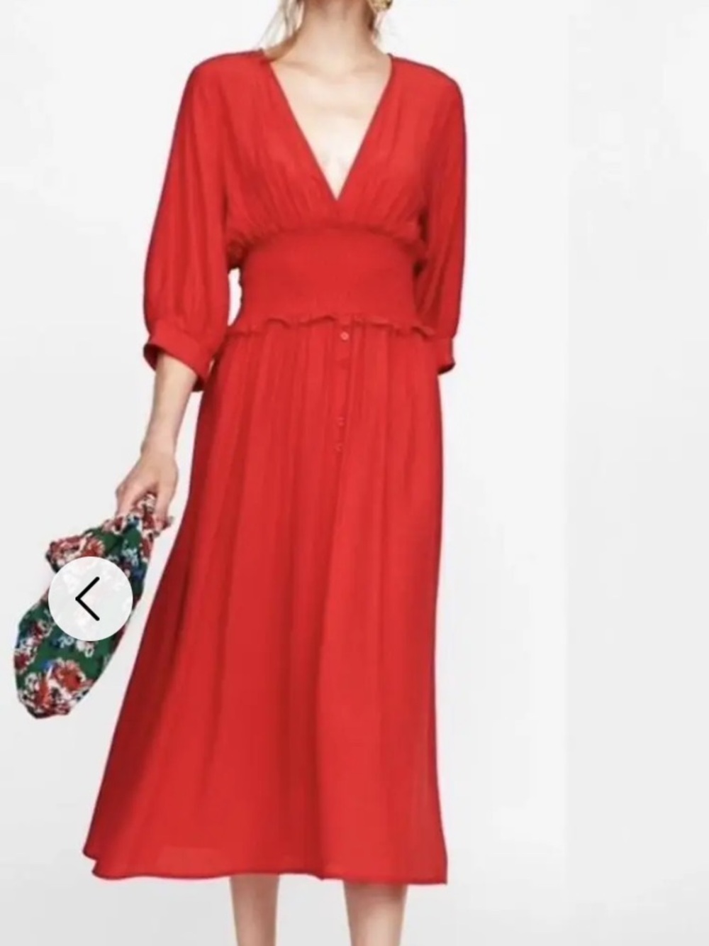 ZARA DRES  - Red -  Size Small